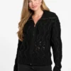 Adenora Zipped Cardigan Sweater