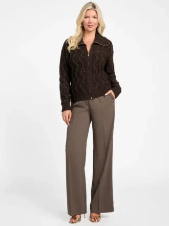 Adenora Zipped Cardigan Sweater