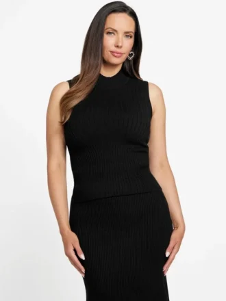 Agathe Mock Neck Sweater Top