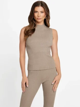 Agathe Mock Neck Sweater Top