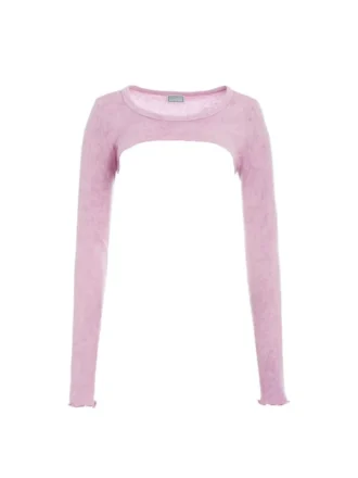 Aged Waffle Crop Top