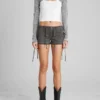 Aged Waffle Crop Top