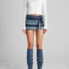 Aged Waffle Crop Top
