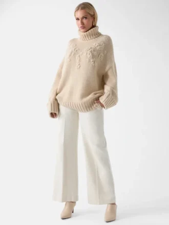 Ahlam Turtleneck Embroidered Sweater