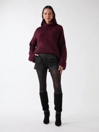 Ahlam Turtleneck Embroidered Sweater