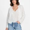 Aida Embroidered Top
