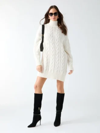 Aida Maxi Cable-Knit Sweater