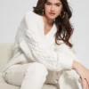 Aki Chenille Cable-Knit Sweater