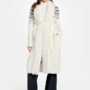 Akilah Faux Fur-Trim Longline Cardigan