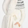 Akilah Faux Fur-Trim Longline Cardigan