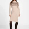 Akilah Jacquard Sweater Dress
