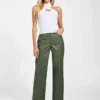 Alix Faux-Leather High-Rise Straight Pants