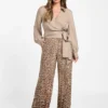 Amy Printed Satin Pant
