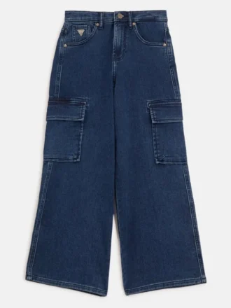 Angelique Wide-Leg Cargo Jeans (7-16)
