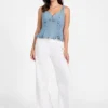 Anika Denim Peplum Top