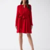 Anita Keyhole Belted Dress