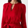 Anita Keyhole Belted Dress