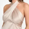 Aretha Satin Crossed Top