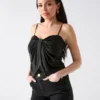 Aretha Satin Twisted Top