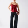 Aretha Satin Twisted Top