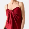 Aretha Satin Twisted Top