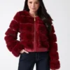 Arielle Cropped Faux-Fur Jacket