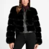 Arielle Cropped Faux-Fur Jacket