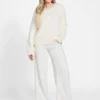 Arisa Rhinestone Neck Sweater