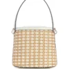Atalia Raffia Crossbody Bucket Bag