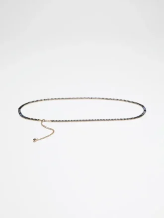 Baguette Rhinestone Thin Belt