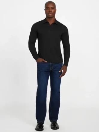 Barry Knit Long-Sleeve Polo
