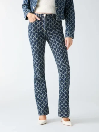 Bea Monogram Denim Pant