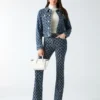 Bea Monogram Denim Pant