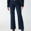 Bea Monogram Print Denim Pant