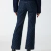 Bea Monogram Print Denim Pant