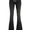 Belted Bootcut Jeans