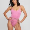 Belted One-Piece Swimsuit