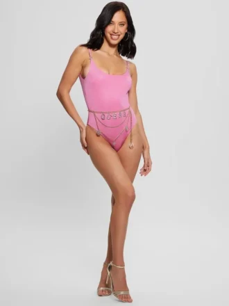 Belted One-Piece Swimsuit