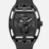 Black Analog Cutout Watch