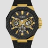 Black and Gold-Tone Multifunction Watch