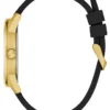 Black and Gold-Tone Silicone Analog Watch