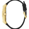 Black and Gold-Tone Square Multifunction Watch