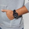 Black and Pink Multifunction Watch
