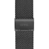Black Mesh Analog Watch