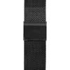 Black Mesh Analog Watch