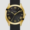 Black Silicon Analog Watch