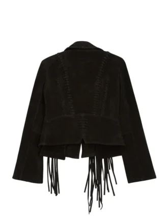 Black Suede Fringe Jacket
