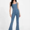 Blair Halter Denim Jumpsuit