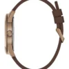 Blue and Brown Silicone Analog Watch