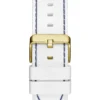 Blue and White Silicone Multifunction Watch